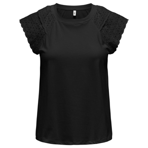 Only Xiana Broderie Anglaise Top
